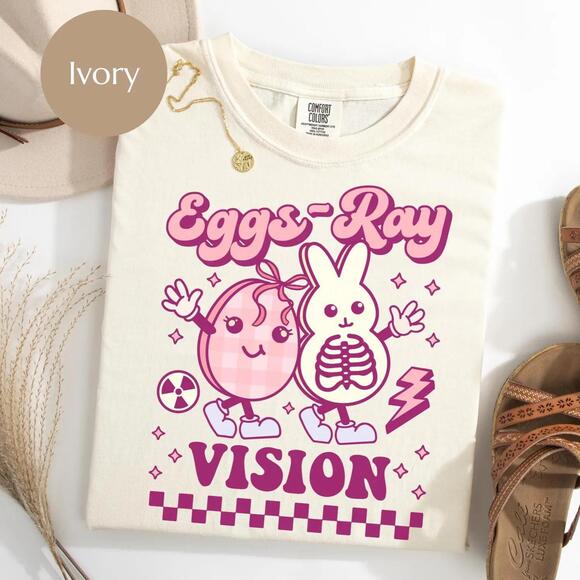 Other - Sa? Eggs Ray Vision Easter Shirt, Technician Rad Tech Tee, Groovy Xray